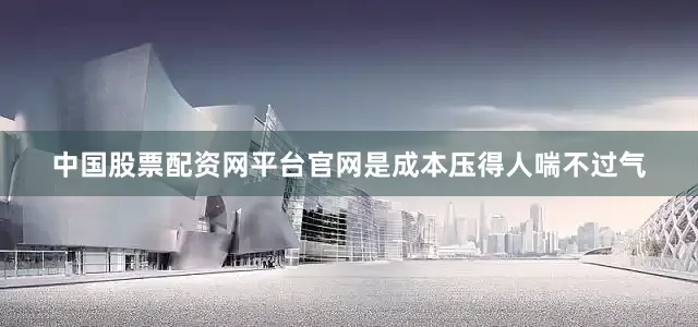 中国股票配资网平台官网是成本压得人喘不过气