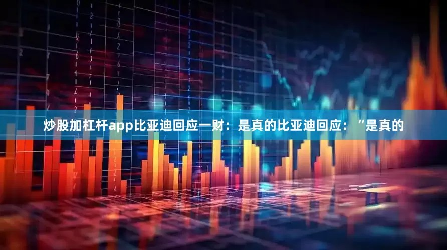 炒股加杠杆app比亚迪回应一财：是真的比亚迪回应：“是真的